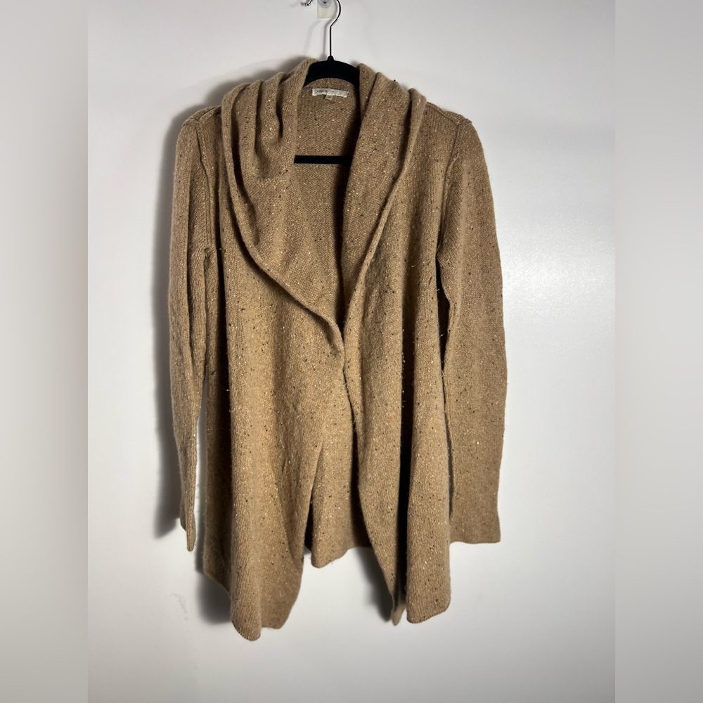 Vince Tan Open Front Cardigan
